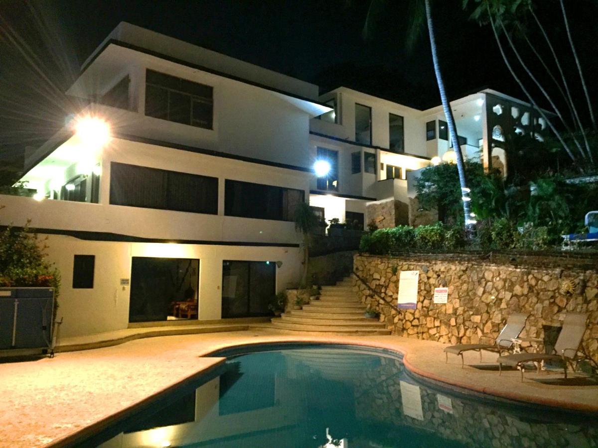 Villa Palmitas Acogedor Departamento Nivel Piscina Gigante Jardines Acapulco Esterno foto