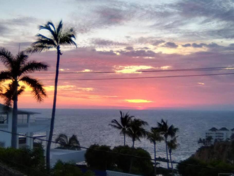 Villa Palmitas Acogedor Departamento Nivel Piscina Gigante Jardines Acapulco Esterno foto