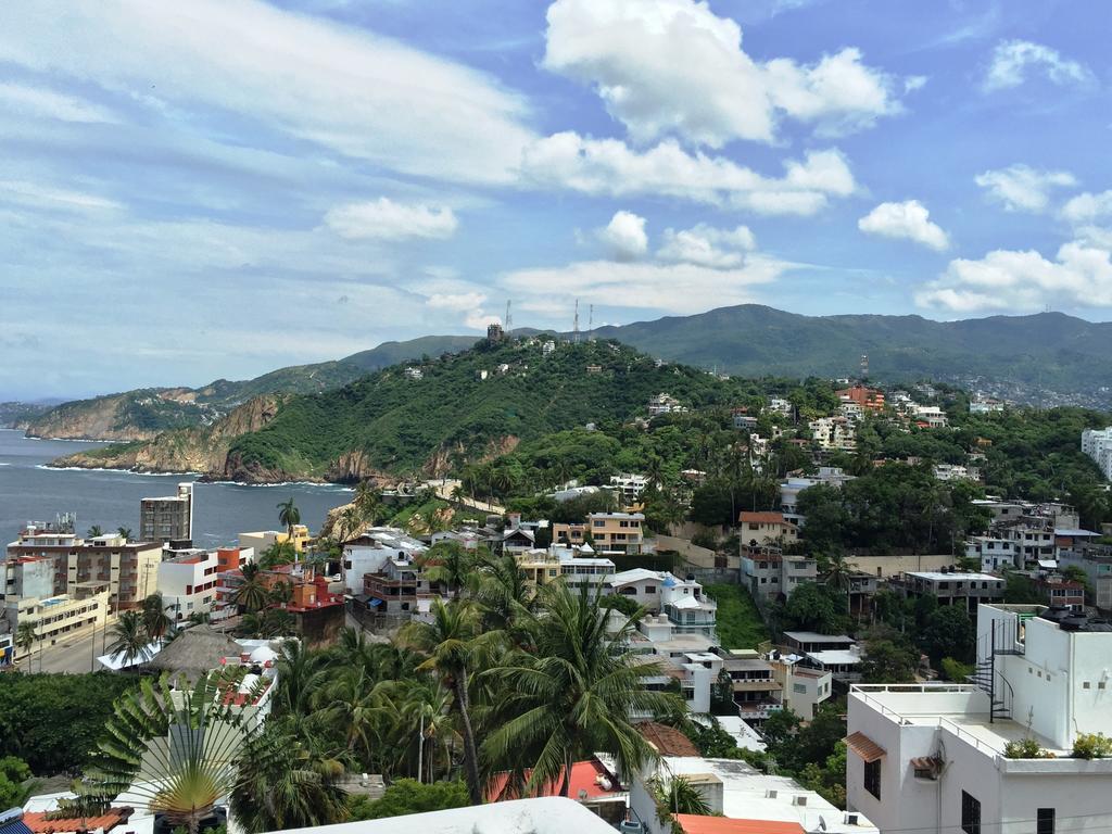 Villa Palmitas Acogedor Departamento Nivel Piscina Gigante Jardines Acapulco Esterno foto